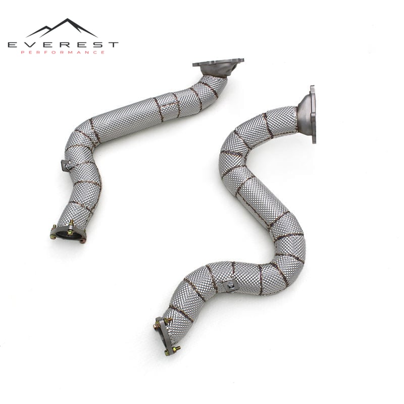 Racing Exhaust Downpipes for Audi A8L D4 4.0T 2011-2023 Performance Sport Car With Stainless Steel 304 Free Flow Exhaust System