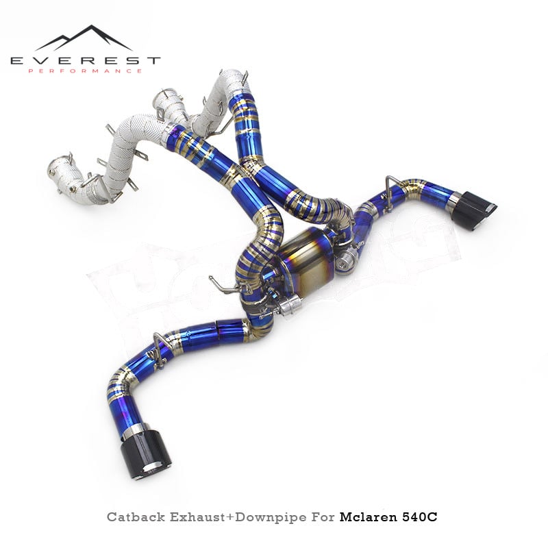 Custom Exhaust System for McLaren 570S 3.8T 2015-2019+ Sport Car Titanium Pipes Header Downpipe with Control Catback Muffler