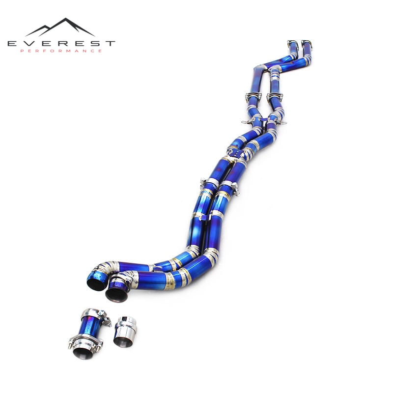 Titanium Middle Pipe of Exhaust for BMW M3 E46 L6 3.2L 2000-2006 Sport Car Titanium Equal Length Midpipe X Pipe Exhaust System
