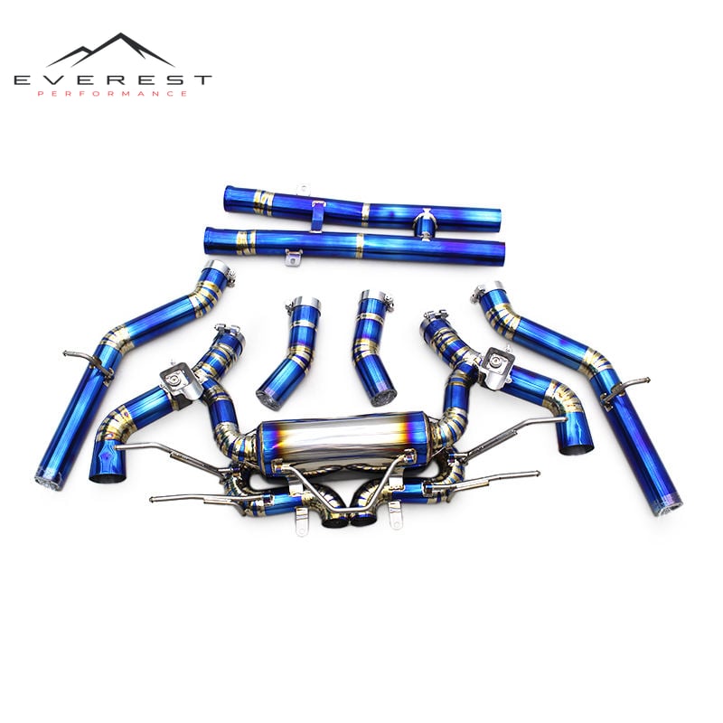 Valves Titanium Catback for Mercedes-Benz AMG GTR/GT R C190 4.0T 2019-2023 Muffler Modified Exhaust Pipes