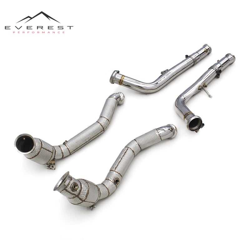 Heat Shield Downpipe With Catalyst for Mercedes-Benz G500 G550 W464 2020-2023