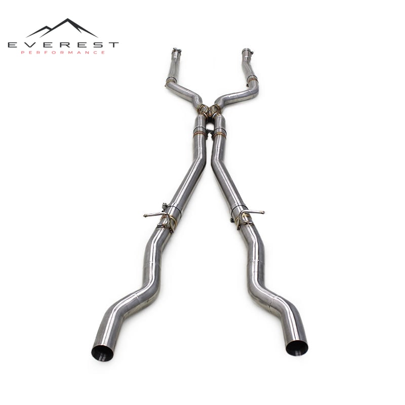 Exhaust Equal Midpipe for BMW M550 M550i G30 N63 4.4TT 2017-2022 Escape Stainless Steel Dual Pipe Muffler Exhaust System