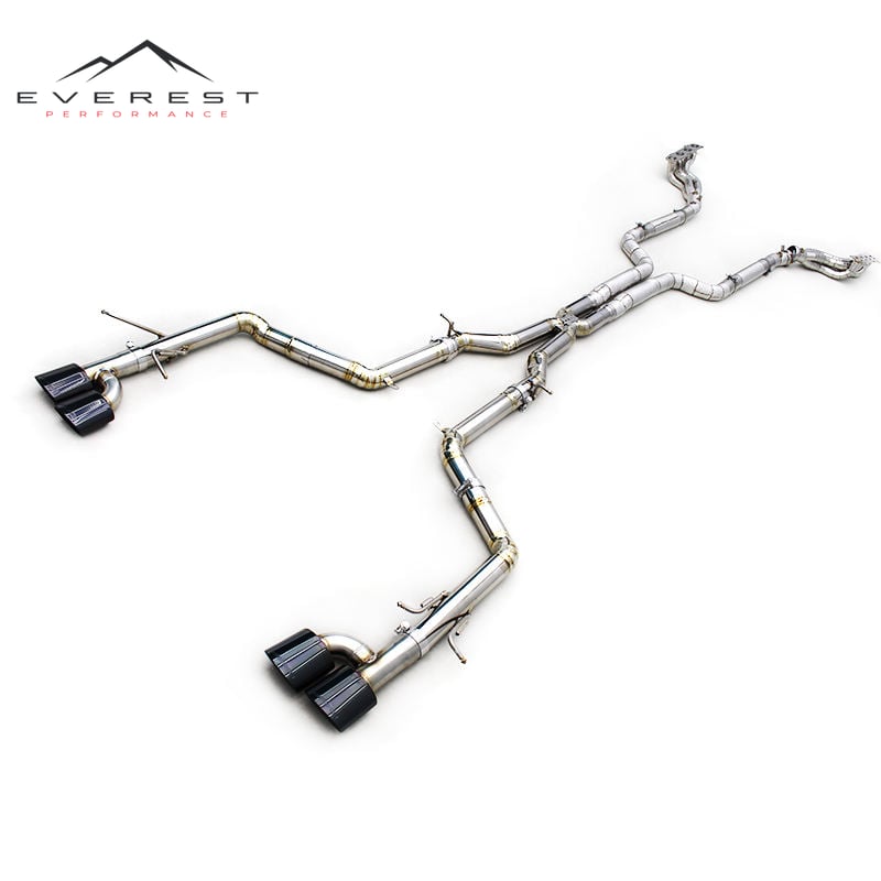 Titanium Catback Exhaust System for Mercedes-Benz C63 AMG W204 6.2L 2011-2015 Free Flow Manifold Downpipe
