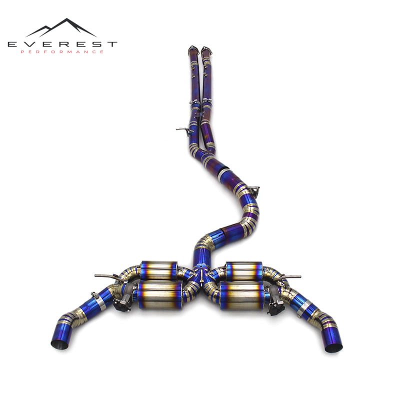 Performance Catback for Audi TTRS/RS3 8Y 2.5T 2017-2023 Valvetronic Exhaust Four Muffler Titanium Pipe Cat Back