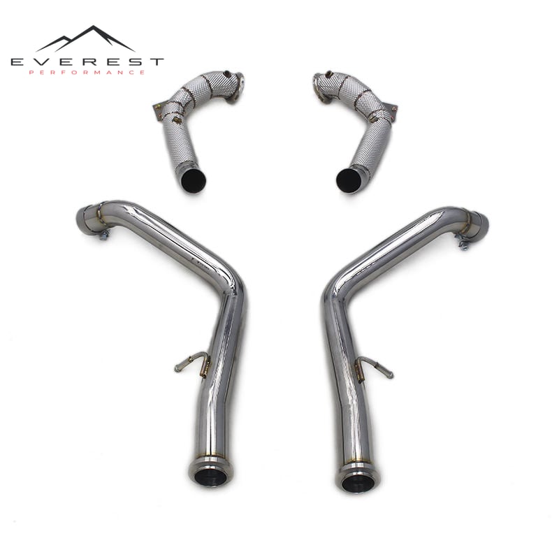 Performance Downpipe for Mercedes-Benz G63 AMG W464 4.0T 2019-2023 Upgrade Heat Shield Exhaust Free Flow Race Front Down Pipes