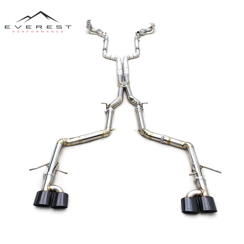 Titanium Exhaust No Valve Catback for Mercedes-Benz C63 AMG W204 6.2L 2011-2015 Titanium Exhaust Pipe Heat Shield Header