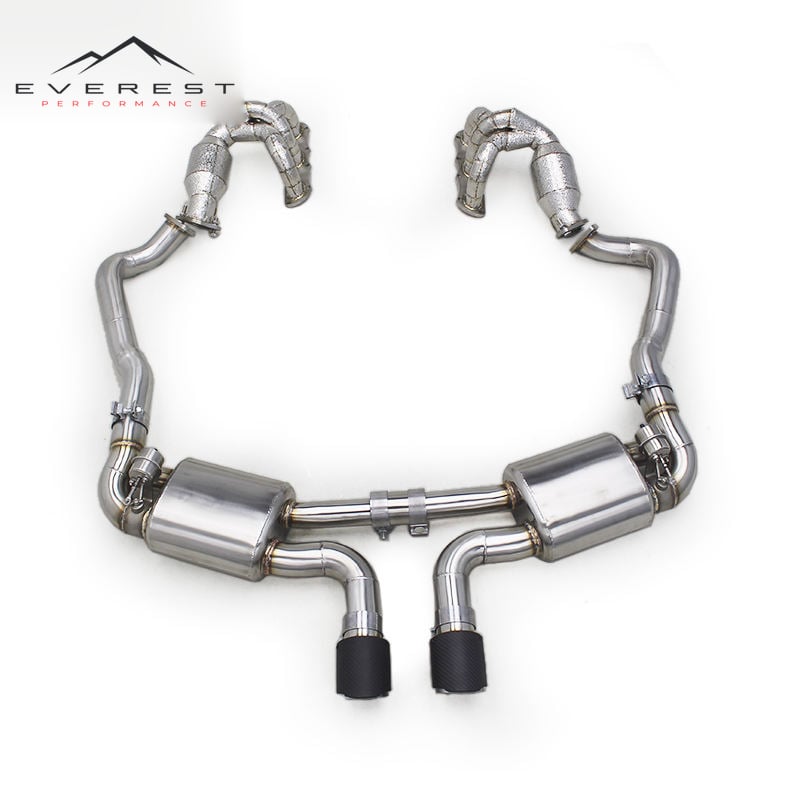 Auto High Performance Full Exhaust System for Porsche Cayman 981 2013-T304 Catback Exhaust Catalyst Exhaust Manifold