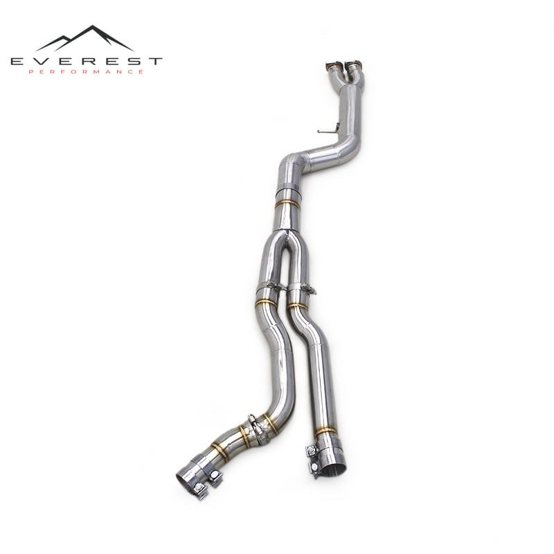 Auto Exhaust System Single Exhaust Midpipe for BMW M2C/M2 Competition S55 F87 3.0T 2018-2023 Tuning Stainless Steel Exhaust Pipe