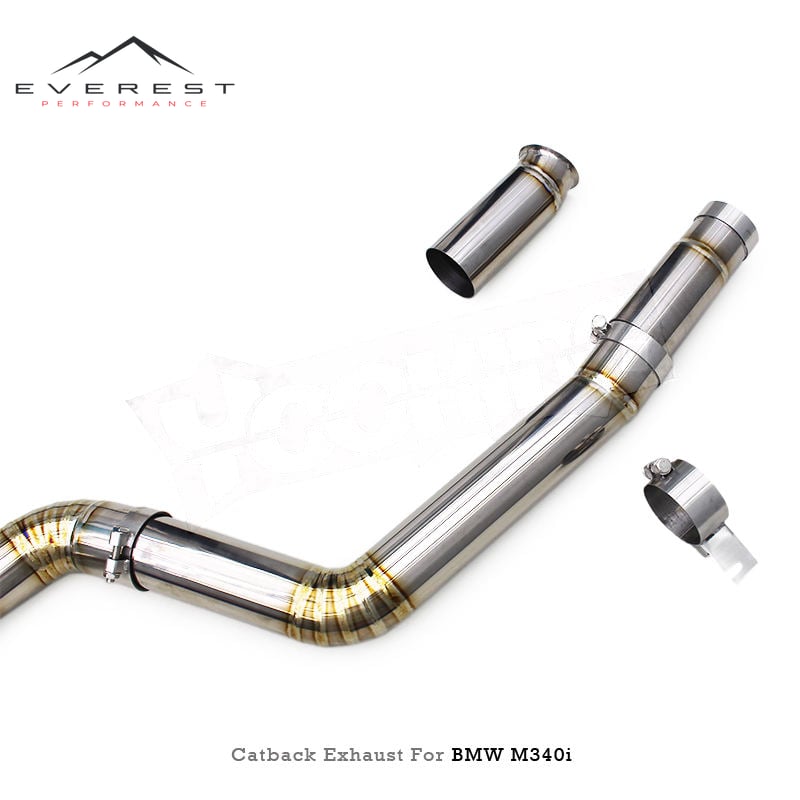 Racing Car Titanium Valvetronic Catback Exhaust Pipes System for BMW M340/M340i 3.0T 2019-2024 With Valved Muffler Exhaust Pipes