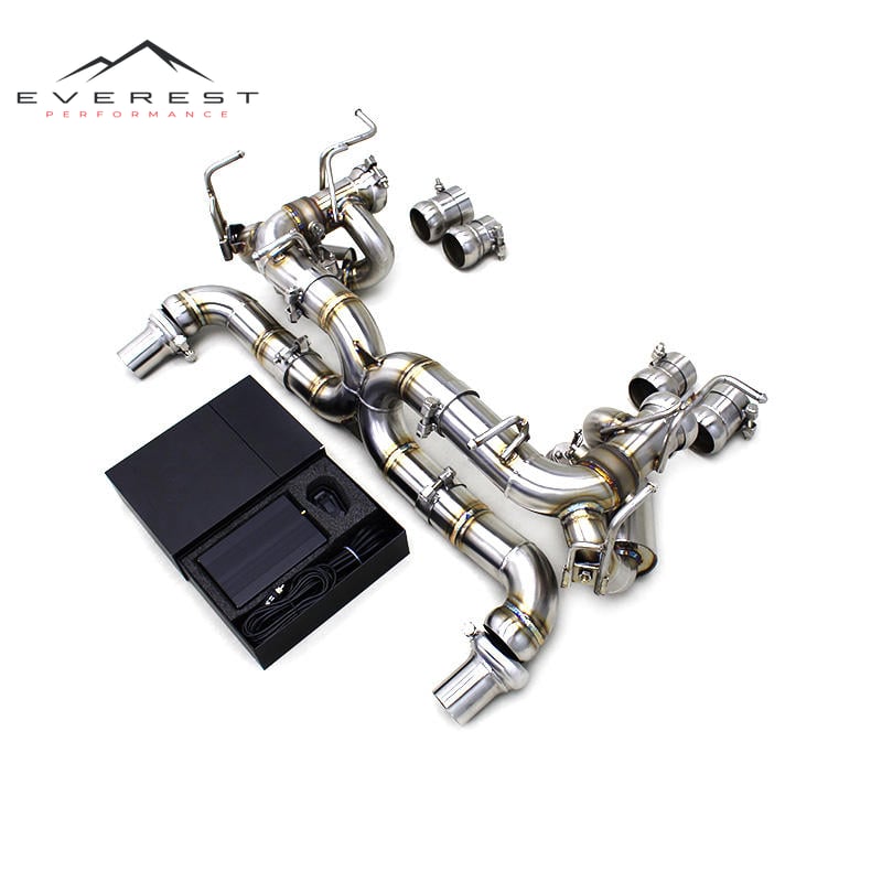 Race Valved Sport Exhaust Pipe for Ferrari 458 Speciale/458SC 4.5L 2014-2016 Superfast Car Rear Muffler Section With Control