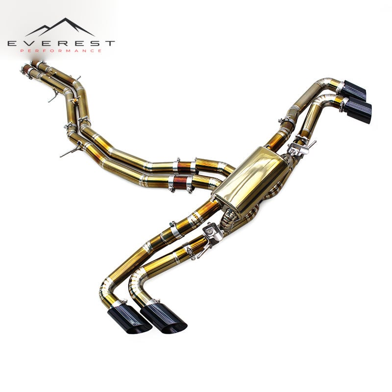 Racing Car Valved Muffler Catback Exhaust Pipes for Lamborghini URUS 4.0 2018-2023 Titanium With Remote Control System