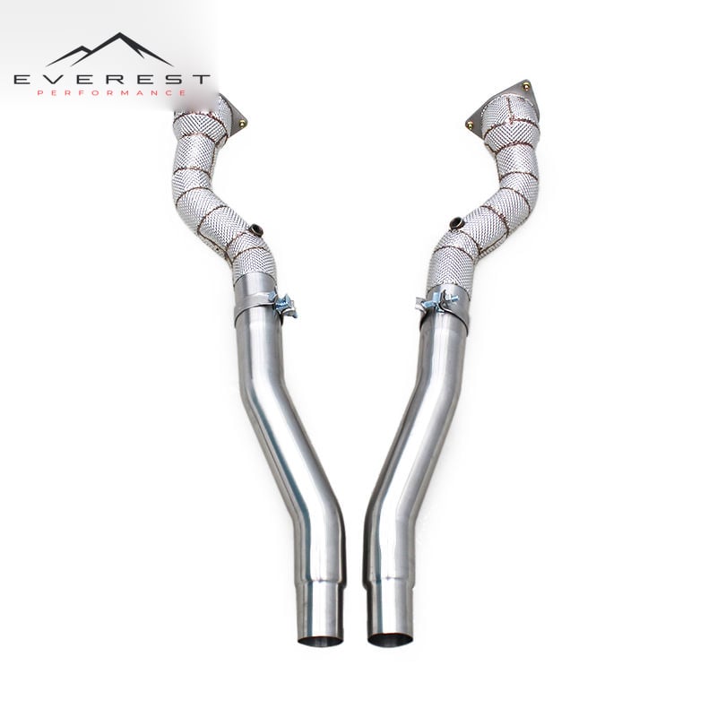Auto Free Flow Downpipe Ready Stock for Ferrari FF/GTC4 Lusso 6.3L V6 2011- Stainless Steel Straight Exhaust Downpipe