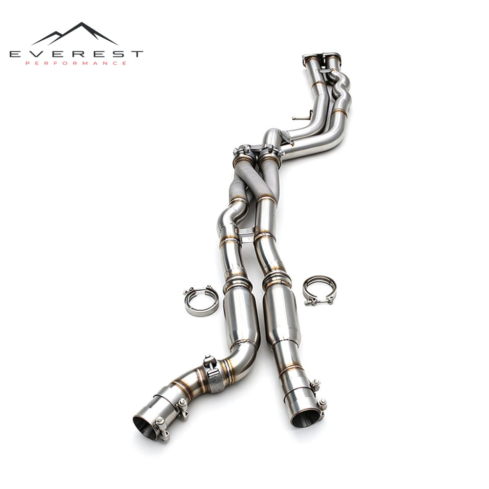 Racing Equal Length Pipe Exhaust Midpipe for BMW M2C/M2 Competition S55 F87 3.0T 2018-2023 SUS304 3D Z Pipe With Resonator