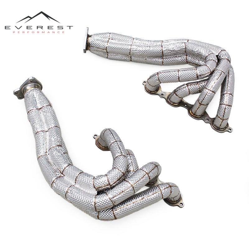 Racing Equal Length Exhaust Header for Chevrolet Corvette C8 Z51/Z06 Extended 6.2L 2019-2025 Heat Shield Exhaust Manifold