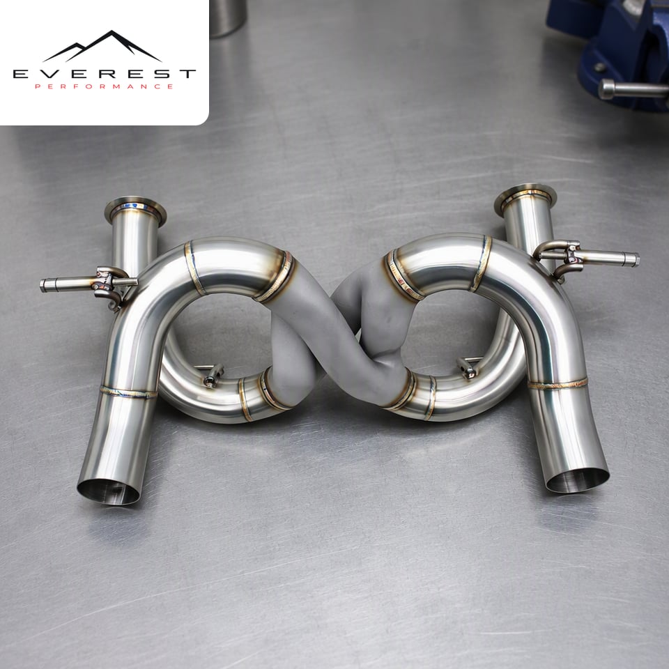 Fit One-Pieced Exhaust for Lamborghini Aventador SVJ 6.5L 2011-2019 SS304 Racing Aggressive Sound Straight Pipes