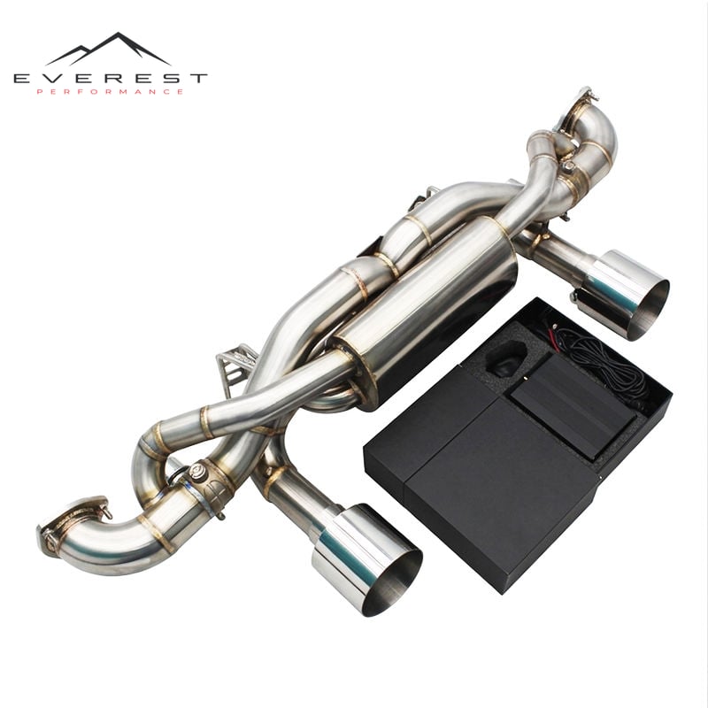 Catback Exhaust Pipes for Porsche 718 Cayman GT4 RS 4.0L 2022-2025 Racing Stainless Steel Exhaust Pipe Valve Muffler