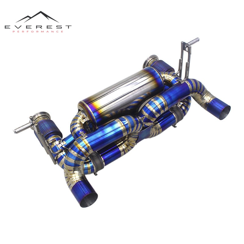 Titanium Exhaust Pipe System for Lamborghini Huracan STO/EVO/Technica 5.2L 2019+ Catback Muffler Vacuum Valve