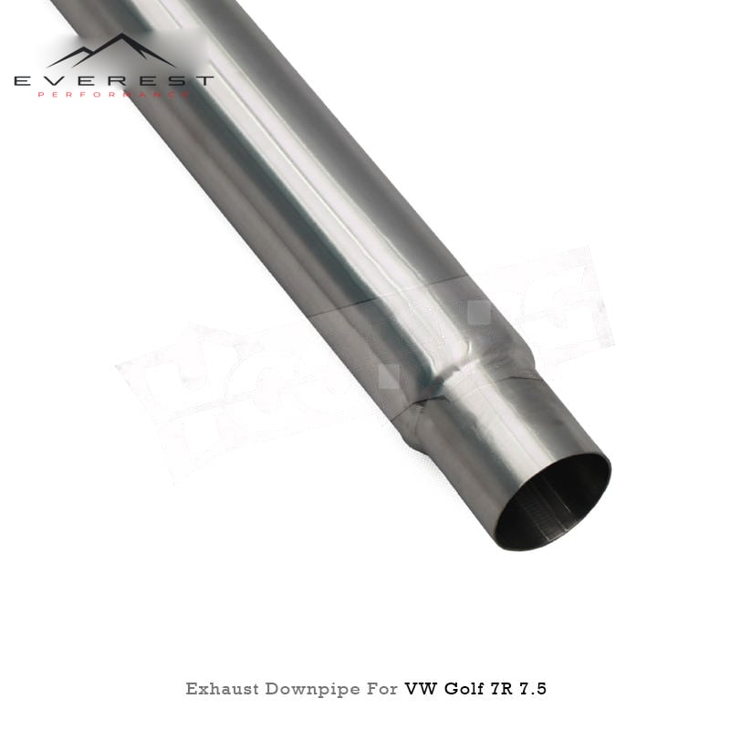 Stainless Steel Free Flow Downpipe Exhaust Pipes for VW Golf MK7 7R/7.5R 2.0T 2014-2020 With Heat Shield