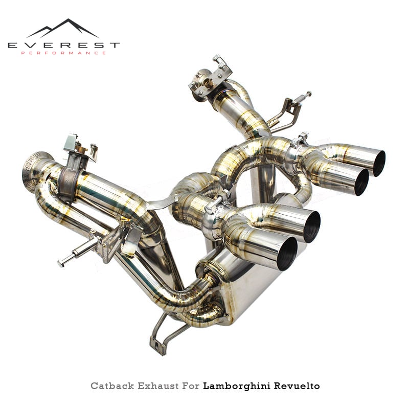 Exhaust Pipe System for Lamborghini Revuelto 6.5L 2023-2025 High Performance Valve Rear Muffler
