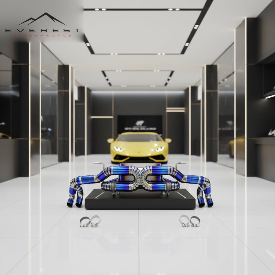 Custom Valved Sport Exhaust System for Lamborghini Gallardo 5.2 LP550/LP560/LP570 2008-2016 Titanium Sport Car Catback Muffler