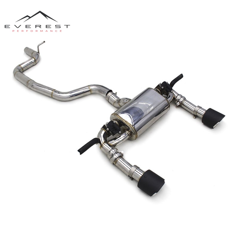Racing Stainless Steel 304 Exhaust Pipe System for Audi TT/TTS 2.0T 2010-2019 Valvetronic Catback Exhaust with Controller