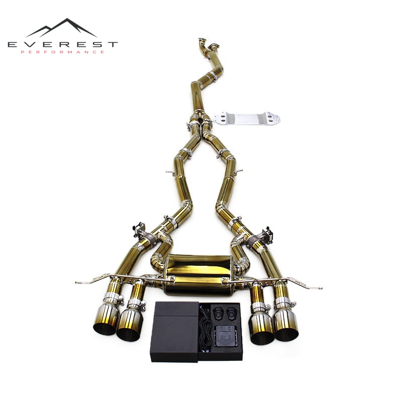 Muffler Exhaust System for BMW M3/M4 G80/G82 2019-2023 Titanium Golden Catback Valvetronic With Remote Control