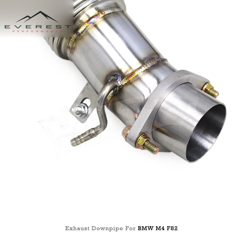 SS304 Straight Downpipe Exhaust for BMW M3 F80 M4 F82 3.0T S55 2014-2019 With 100/200/300 Cell Catalyst Turbo Dpwmpipe