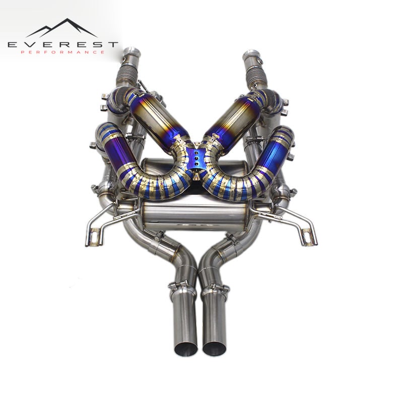 Custom SS304 Header Downpipe Titanium Catback for Lamborghini Murcielago LP640 V12 6.2 2007-2010 Original Valved Exhaust System