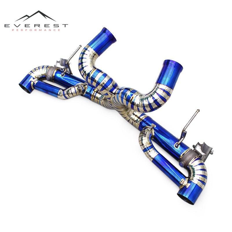 Exhaust Pipe System for Mclaren GT 4.0 2019-2023 Supersport X-pipe Sound Axle Back Titanium Muffler Exhaust Pipe