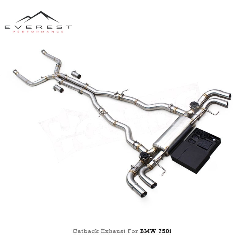 Racing Escape Catback Muffler Exhaust Pipes for BMW 750/750i 4.4T 2016-2019 SS304 Stainless Steel Auto Part With Remote Control