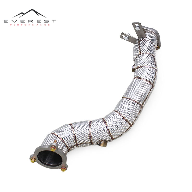304 Stainless Steel Exhaust Downpipe for Mercedes-Benz E250/E300 W212 1.8T 2009-2012 Free Flow Turbo Exhaust Pipes