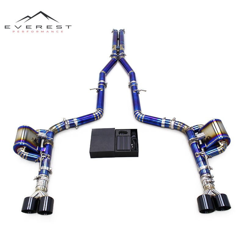 Race Performance X Pipe Catback for Dodge Challenger Hellcat SRT 6.2T 2016-2022 Exhaust Muffler with Valves Track Exhaust Pipe