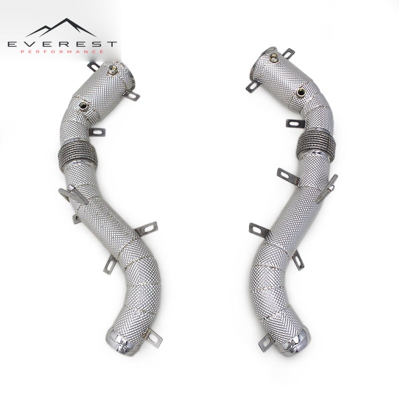 SS304 Exhaust Downpipe for Mclaren 540C/570/570S/570GT/MP4-12C 3.8T 2012-2014 High Flow Catted Downpipe 100/200/300 Cell