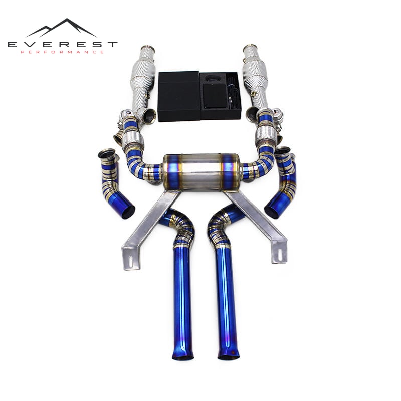 Titanium Full Exhaust Pipe System for Lamborghini Murcielago LP620/LP640/LP670 V12 6.2L/6.5L 2006-2016 Vacuum Valve Valvetronic