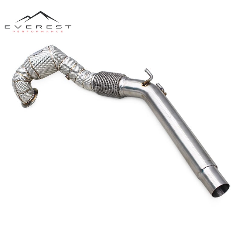 Racing SS304 Exhaust Downpipes for VW GOLF 7 7.5 MK7 MK7.5 GTI 2.0T 2014-2020 High Flow Catted Downpipe With 100/200/300 Cell