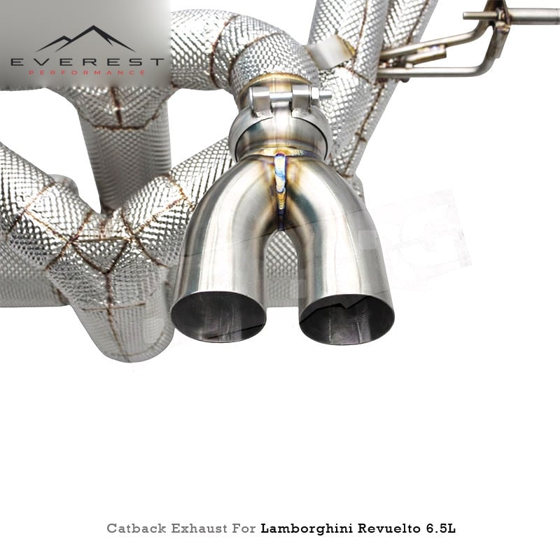 SS304L Exhaust Pipe System for Lamborghini Revuelto 6.5L V12 2023-2025 Valves Muffler Catback Exhaust