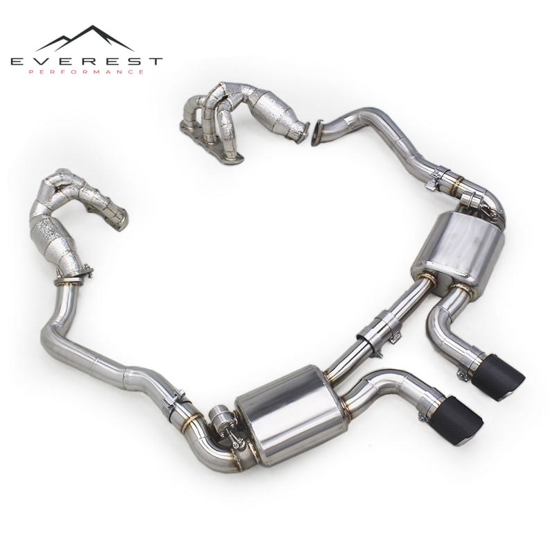 Stainless Steel Full Exhaust System for Porsche 981 Cayman/Boxster 2.7/3.4 2012-2015 Catback Manifold With Catalyst