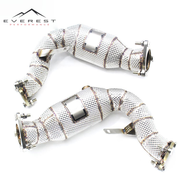 Pereformance Headers Downpipe for Audi S4/S5 B8/B8.5 3.0T 2013-2019 Auto Exhaust Headers Heat Shield