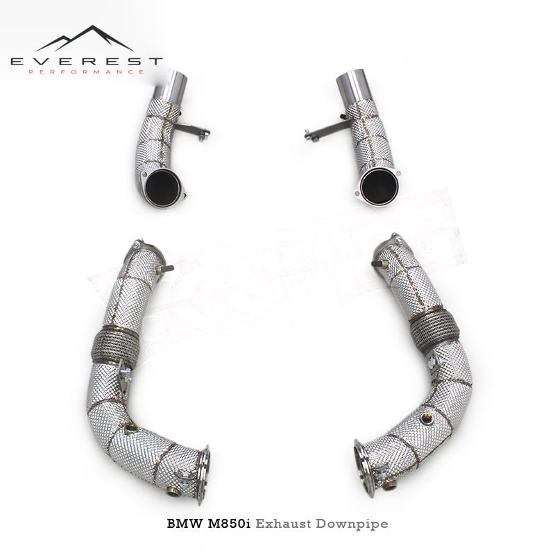 Sport Exhaust Pipe for BMW M850/M850i Alpina B8 G14 G15 G16 4.4TT 2019-2023 Heat Shield Stainless Steel Free Flow Downpipe