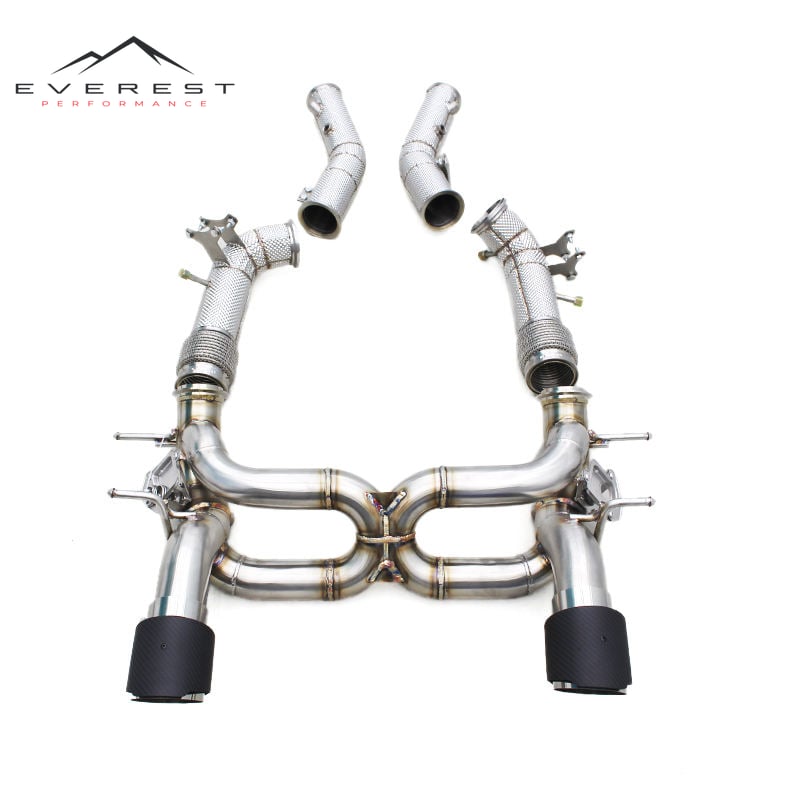 Racing Exhaust Header SS304 Catback System for Maserati MC20 3.0T 2020-2024 Stainless Steel Valve Exhaust Pipe Downpipe