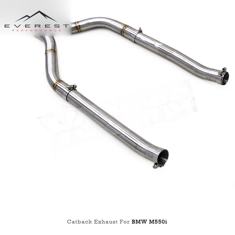 Stainless Steel Catback Exhaust 3inch Pipe for BMW M550/M550i G30/N63 4.4TT 2019-2025 Auto Exhaust Pipe Valved Systems