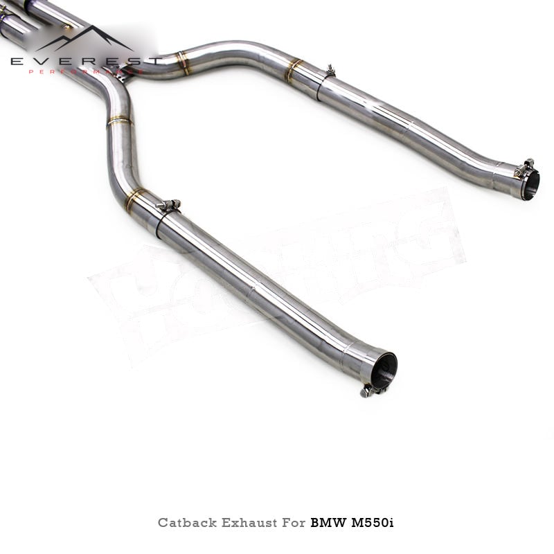 Stainless Steel Catback Exhaust 3inch Pipe for BMW M550/M550i G30/N63 4.4TT 2019-2025 Auto Exhaust Pipe Valved Systems