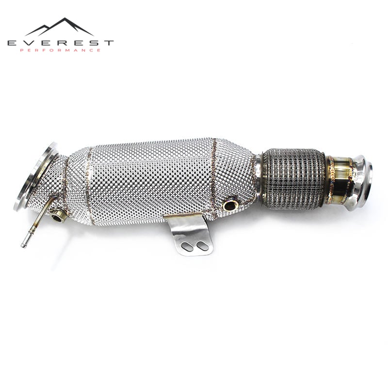 Race Catted Downpipe for BMW G20 M340/M340i G22 M440/M440i 3.0T 2019-2023 Heat Shield 100/200/300/400cell Cat Down Pipe