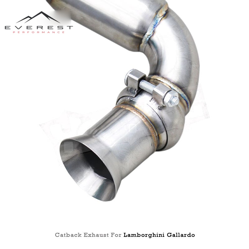 Stainless Steel Catback for Lamborghini Gallardo 5.0L 2004-2007 Racing Car Direct Exhaust Pipes