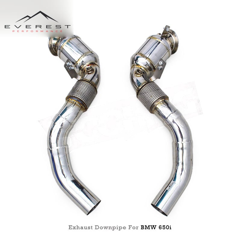 Custom with Catalyst Downpipe for BMW 650/650i F06/F12/F13 4.0T 2011-2017 SUS304 Catted Header Exhaust High Flow System