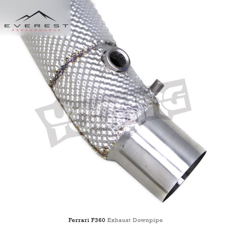 SS304 Exhaust Downpipe for Ferrari 360/F360 3.6 2003-2005 Free Flow Pipe/High Flow Catted Downpipe 100/200/300 Cell