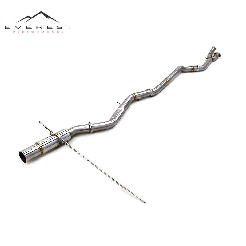 Race Single Exit Catback for BMW M3/M4 G80/G82 S58 3.0T 2019-2024 Performance Single All the Way Straight Pipe Exhaust Muffler