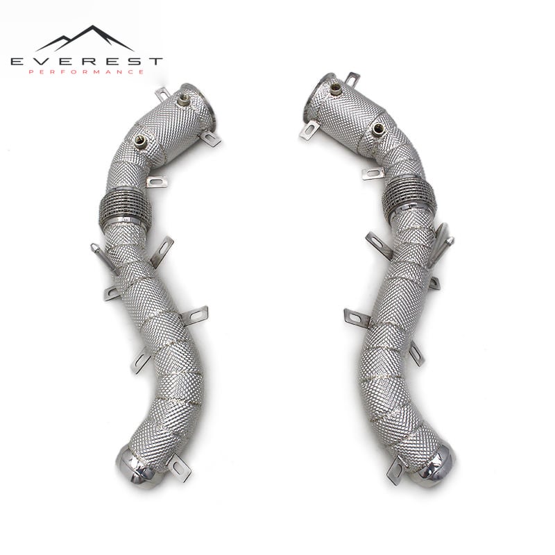Downpipe for Mclaren 570S MP4-12C 2012-2014 Engine Racing Testpipes with Heat Shield Header Link Pipes