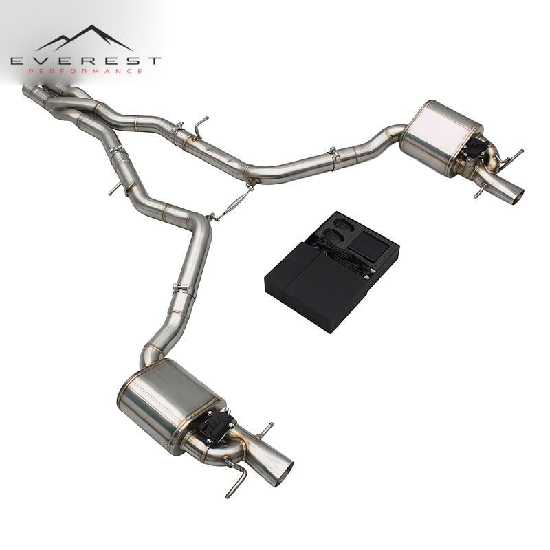 Stainless Steel Catback Exhaust for Mercedes-Benz E63/E63S W212 6.2L AMG 2007-2016 Exhaust Pipe with Z Pipe Muffler Valve
