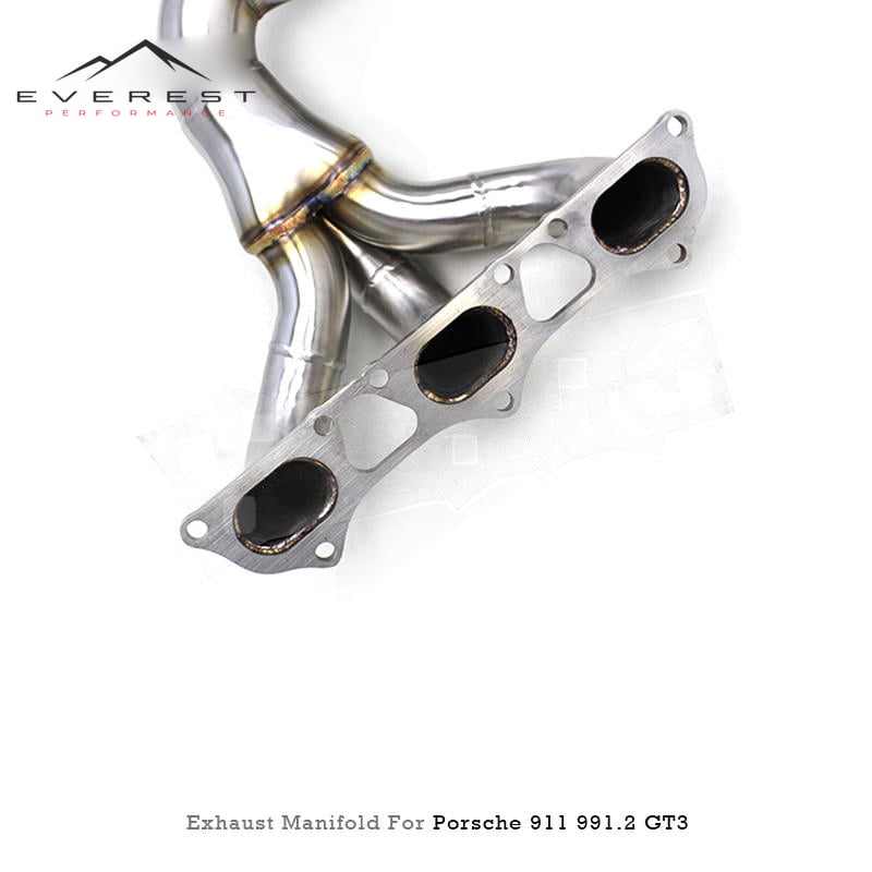 Custom Engine Turbos Header Manifold for Porsche 911 991/991.1/991.2 GT3 4.0T 2014-2019 Stainless Steel Pipes Exhaust System